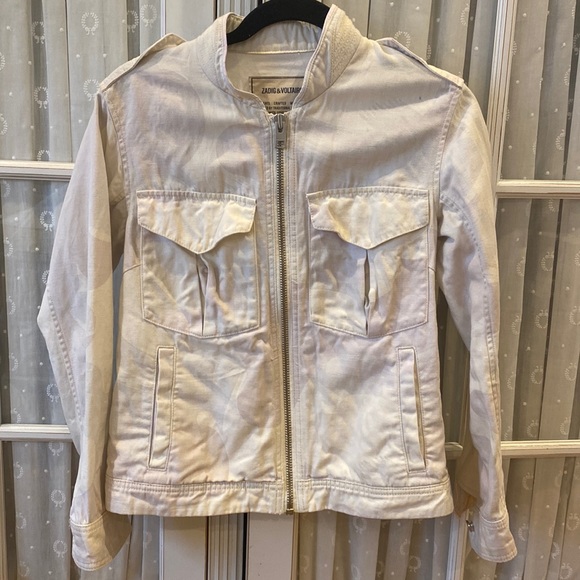 Zadig Voltaire Light Cargo Jacket With 